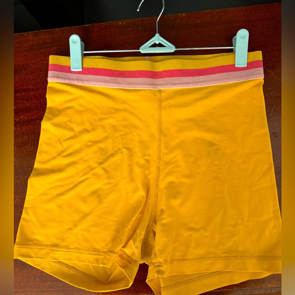 Popflex Believe Shorts in Tangerine (workout)